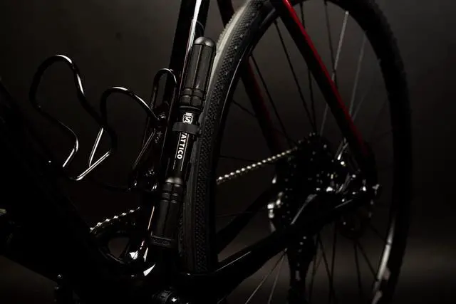 Alt view image 4 of 7 - Tattico Mini Bike Pump Frame Mount Bicycle Pump with Expandable Hose and Lever Lock Lightweight and Mountable to Gravel, Mountain, and Road Bicycles Up to 100 PSI