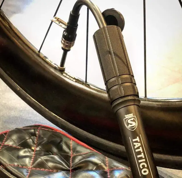 Alt view image 7 of 7 - Tattico Mini Bike Pump Frame Mount Bicycle Pump with Expandable Hose and Lever Lock Lightweight and Mountable to Gravel, Mountain, and Road Bicycles Up to 100 PSI