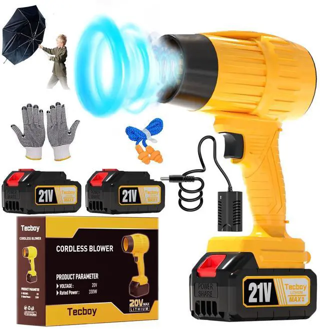 Main image of 2025 Upgraded Leaf Blower Cordless, 990,000 RPM Portable Mini Turbo Jet Blowers with Battery and Charger Handheld Electric Powered Lightweight for Makita 18V Battery Lawn Car Yard Snow Patio Dust Tool