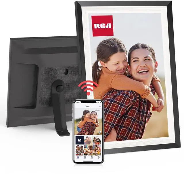 Main image of 10.1 WiFi Digital Picture Frame, Electronic Photo Frames 32GB Storage, HD IPS Touch Screen WiFi Frame/Auto Rotate/Wall Mounted, Easy Setup in Uhale App to Share Photo/Video Anytime (Black)