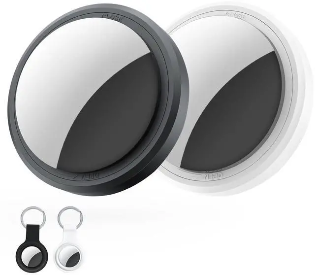 Main image of Air Tracker Tags-2 Pack Compatible with Apple Find My (iOS Only) Bluetooth Tracker, Smart Keys Finder and Item Locator with Waterproof Case for Wallet Luggage Backpack (Android Need Download App)