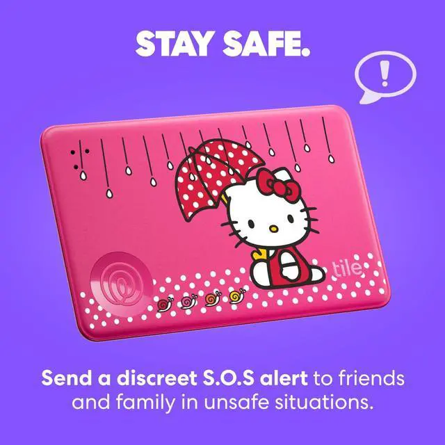 Alt view image 6 of 7 - by Life360 Starter Pack - Bluetooth Trackers and Item Finders for Keys, Wallets & More. Both iOS and Android Compatible. Phone Finder. 2-Pack, Mate/Slim ( x Hello Kitty: Rainy Day Adventures)