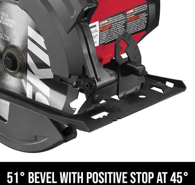 Alt view image 4 of 7 - 15 Amp 7-1/4 Inch Circular Saw with Single Beam Laser Guide - 5280-01