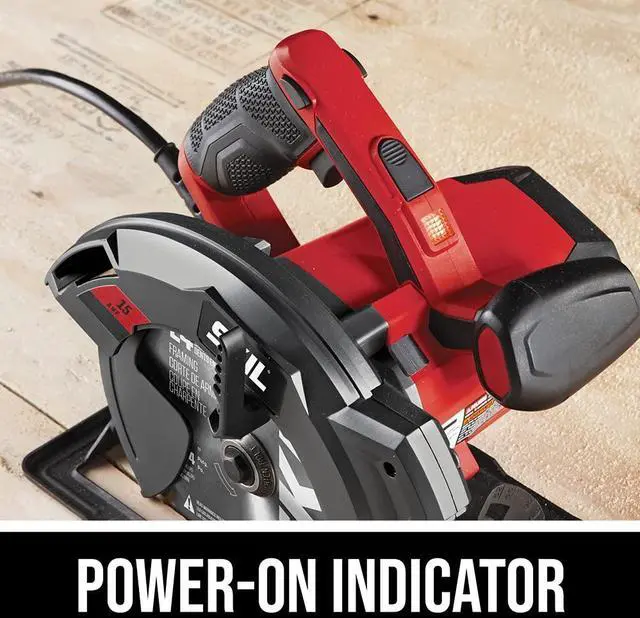 Alt view image 7 of 7 - 15 Amp 7-1/4 Inch Circular Saw with Single Beam Laser Guide - 5280-01