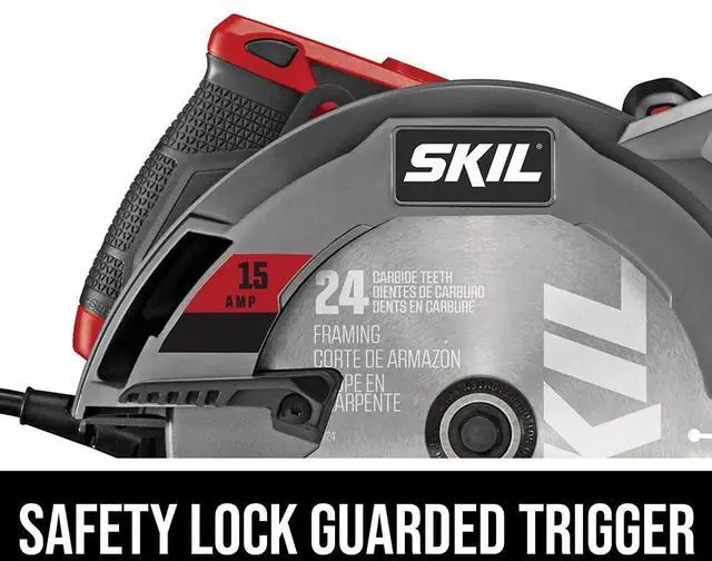 Alt view image 5 of 7 - 15 Amp 7-1/4 Inch Circular Saw with Single Beam Laser Guide - 5280-01