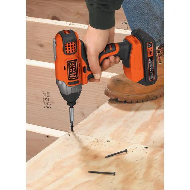 Alt view image 7 of 7 - 20V MAX* POWERCONNECT 1/4 in. Cordless Impact Driver Kit (BDCI20C)