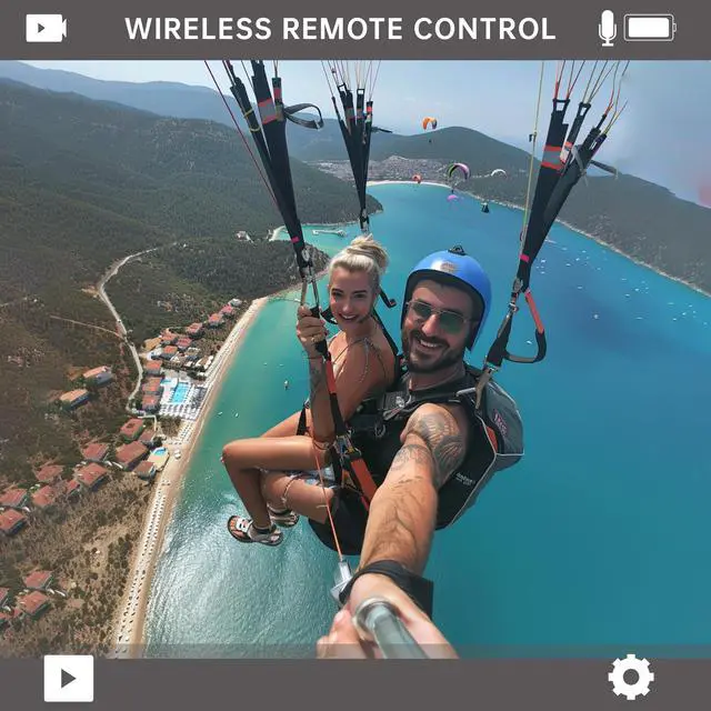 Alt view image 5 of 7 - ODDV 4K60FPS 30MP Action Camera with Front LCD and Touch Rear Screens, Underwater Camera with 5X Zoom, 132FT Waterproof Camera, EIS, WiFi Remote ControlBlack