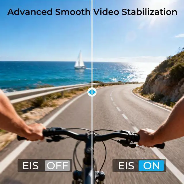 Alt view image 7 of 7 - Action Camera 4K 60FPS 20MP, Underwater with EIS,5XZoom,App Support Video&Photo Editing,Waterproof Camera WiFi Remote Control for Cycling, Swimming, and Diving