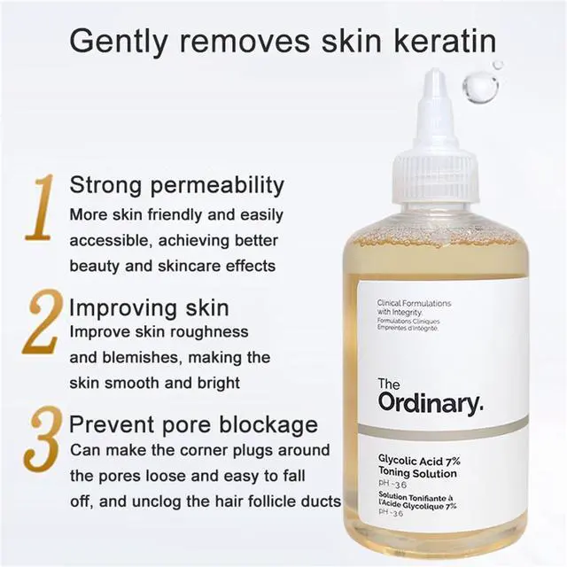 Alt view image 4 of 7 - The Ordinary Glycolic Acid 7% Exfoliating Toner - 240ml