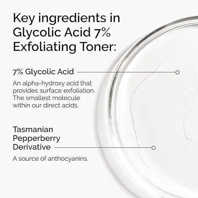 Alt view image 7 of 7 - The Ordinary Glycolic Acid 7% Exfoliating Toner - 240ml