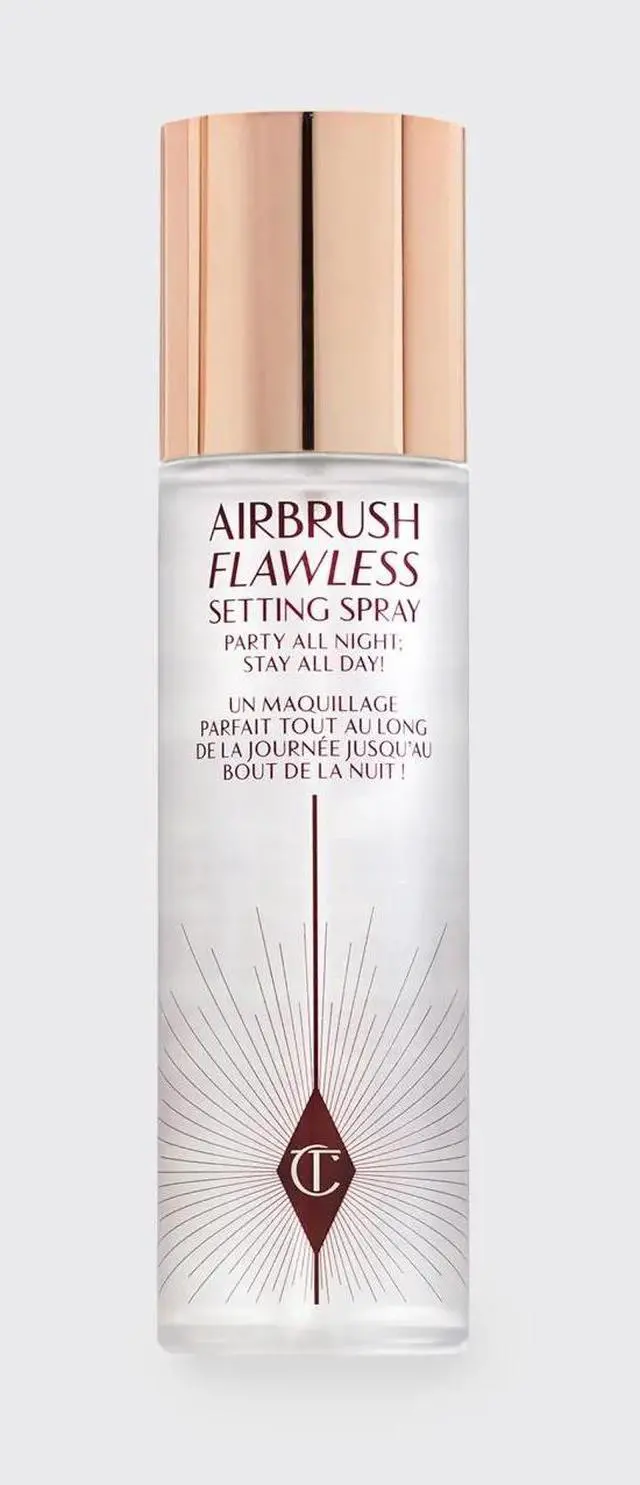 Main image of Charlotte Tilbury Airbrush Flawless Setting Spary 100ml- Gift Set Essential - Ultra-Fine Mist to Prime & Set Makeup - Perfect for Pairing with Other Skincare & Makeup Favorites
