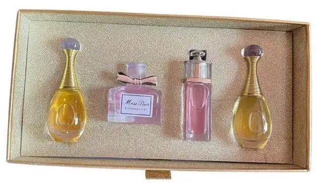 Alt view image 2 of 2 - Christian Dior Perfume 4PC Set with Gift BOX 5ml x 4 Limited Edition Fragrance