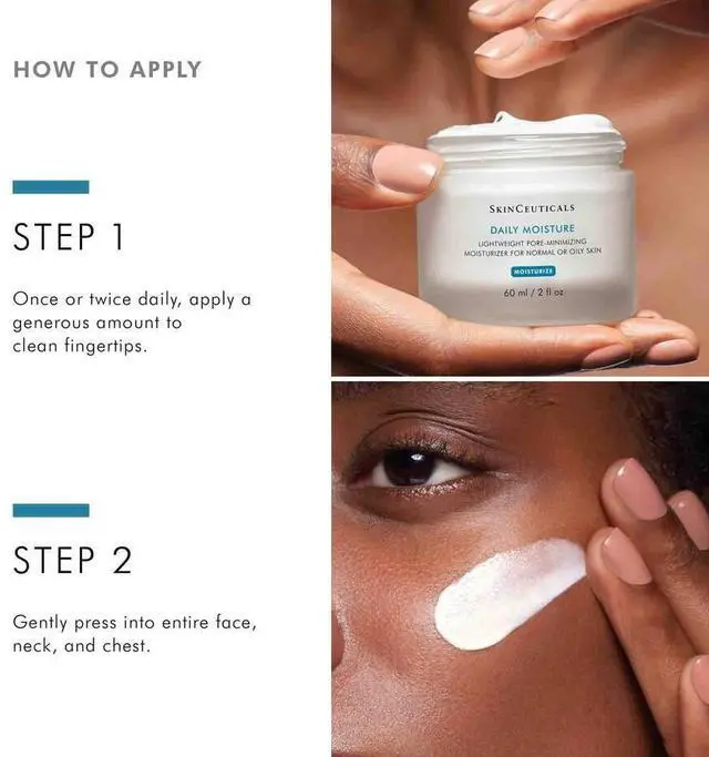 Alt view image 4 of 5 - SkinCeuticals Daily Moisture skin MOISTURIZE 60ml .Face moisturizer for oily skin.Combination&Oily.Sensitized.Normal.Dehydrated.Acne