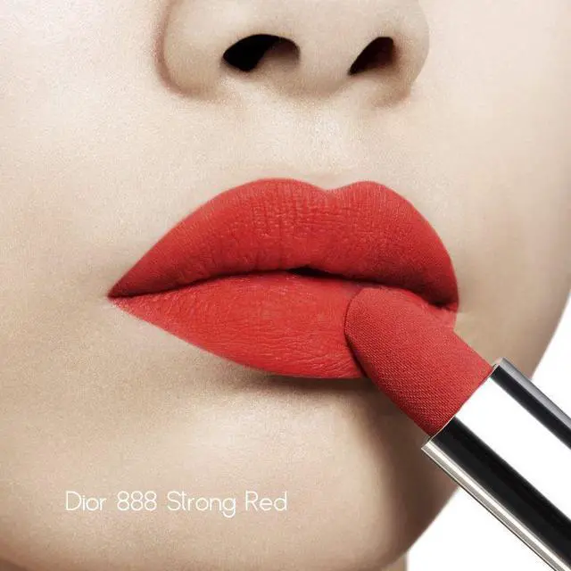 Alt view image 4 of 4 - Christian Dior Rouge Dior Refillable Lipstick in 888 Strong Red /Matte. 3.5g