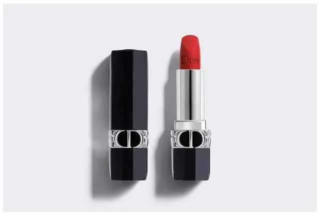 Alt view image 3 of 4 - Christian Dior Rouge Dior Refillable Lipstick in 888 Strong Red /Matte. 3.5g