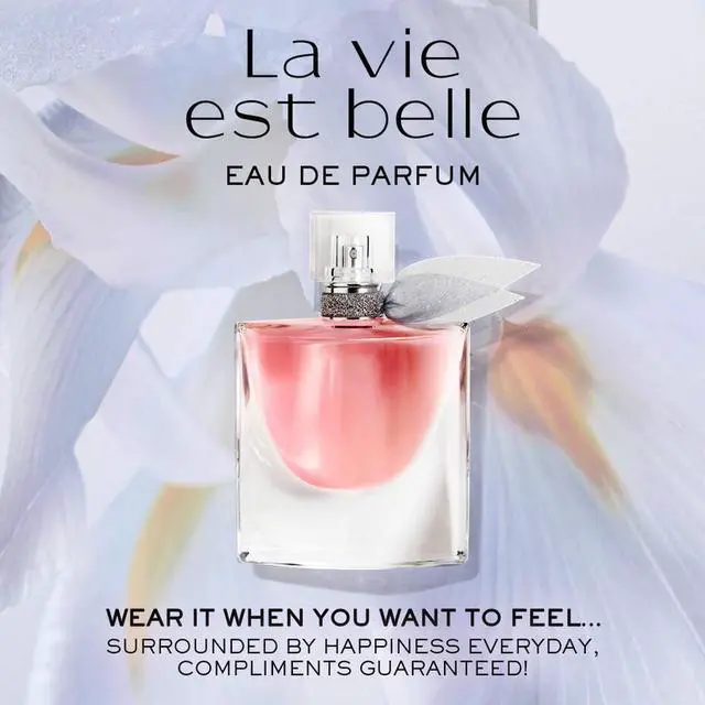 Alt view image 4 of 5 - Lancome La Vie Est Belle Eau de Parfum 75ml- Long Lasting Fragrance with Notes of Iris, Earthy Patchouli, Warm Vanilla & Spun Sugar - Floral & Sweet Women's Perfume
