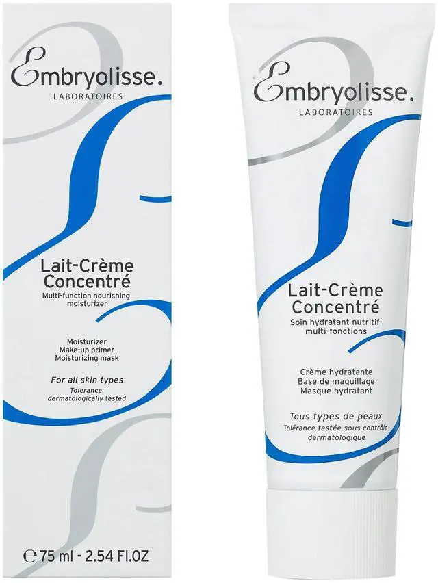 Main image of Embryolisse Lait-Crème Concentré, Multifunction Daily Face Moisturizer and Makeup Primer, Suitable for All Skin Types. French Face Cream With Shea Butter & Aloe Vera 75ml