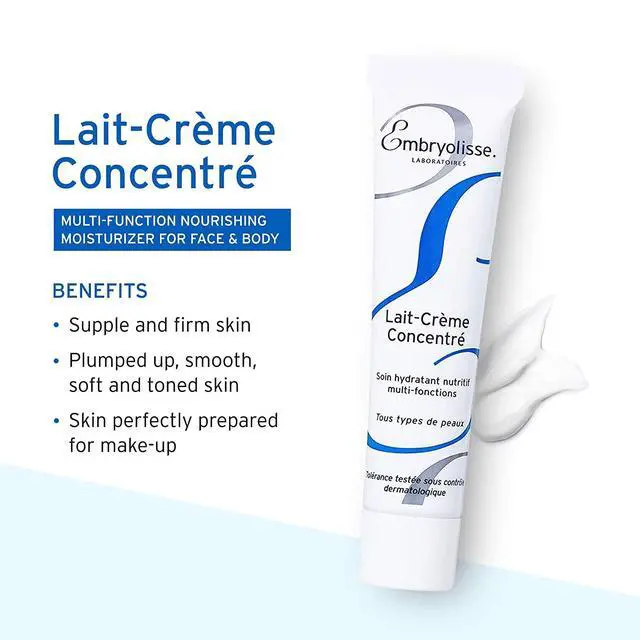 Alt view image 6 of 7 - Embryolisse Lait-Crème Concentré, Multifunction Daily Face Moisturizer and Makeup Primer, Suitable for All Skin Types. French Face Cream With Shea Butter & Aloe Vera 75ml
