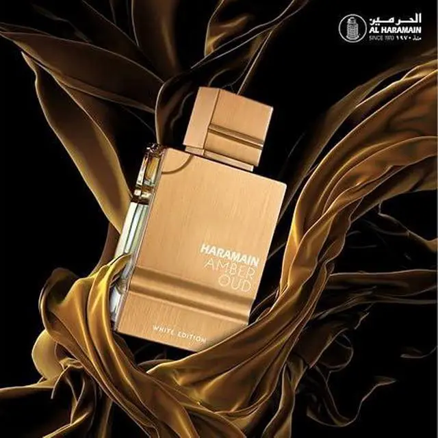Alt view image 4 of 5 - Al Haramain Amber Oud White Edition for Unisex -60ml/2oz- Arabian Perfume for Unisex - Long Lasting Fragrance with Notes of Bergamot, Jasmine, Patchouli, Musk, Vanilla - Arabic Eau de Parfum Spray