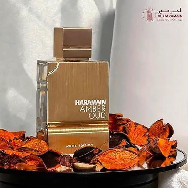 Alt view image 5 of 5 - Al Haramain Amber Oud White Edition for Unisex -60ml/2oz- Arabian Perfume for Unisex - Long Lasting Fragrance with Notes of Bergamot, Jasmine, Patchouli, Musk, Vanilla - Arabic Eau de Parfum Spray