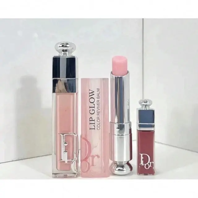 Alt view image 5 of 5 - Christian Dior Addict 3pcs Set 001 Lip Glow, 001 Lip Maximizer & 038 Mini Lip Maximizer
