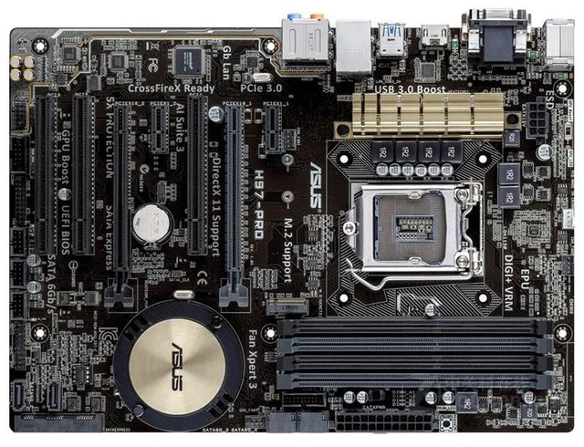 Main image of ASUS H97-PRO LGA 1150 Intel H97 DDR3 32GB ATX Motherboard
