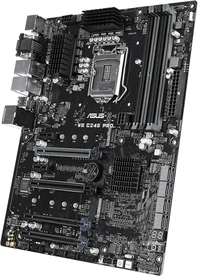 Refurbished: ASUS WS C246 PRO LGA 1151 Intel C246 DDR4 ATX Motherboard ...