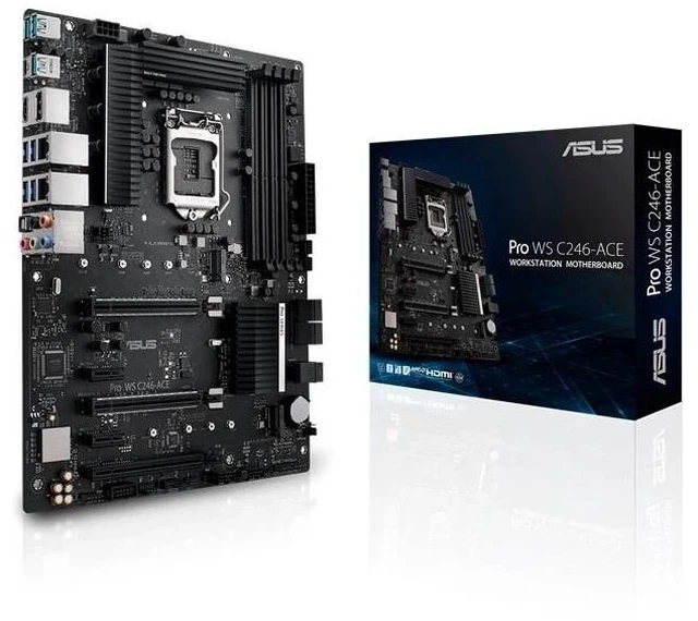 Refurbished: ASUS PRO WS C246-ACE LGA 1151 Intel C246 DDR4 ATX ...