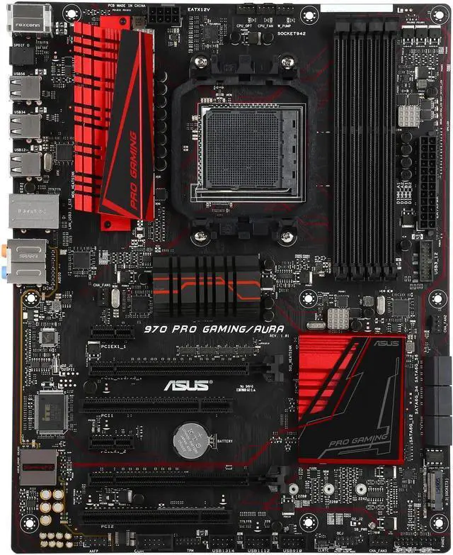Main image of ASUS 970 PRO GAMING/AURA Socket AM3+ AMD 970 DDR3 32GB ATX Motherboard