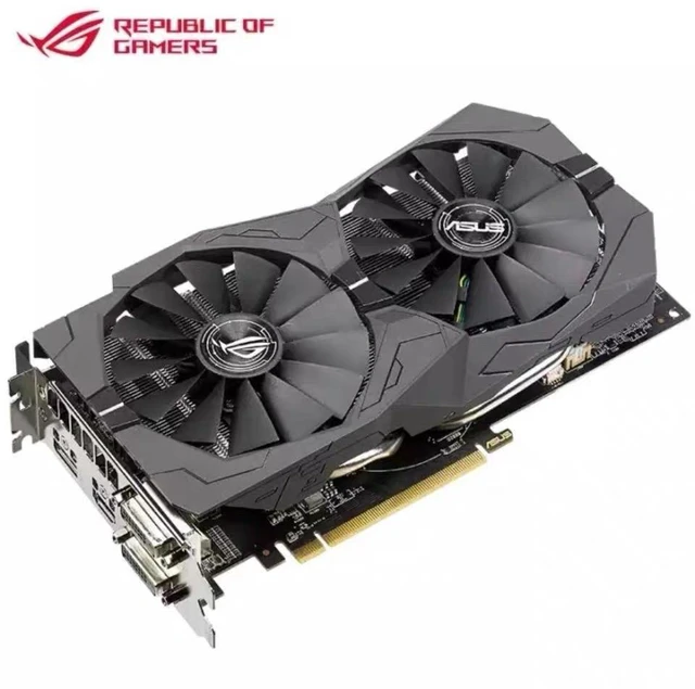 Main image of ASUS ROG Strix Radeon RX 580 4G OC Edition GDDR5 DP HDMI DVI VR Ready AMD Graphics Card (ROG-STRIX-RX580-4G)