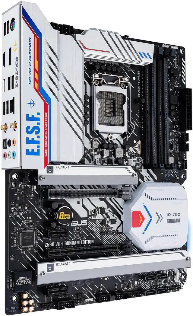 Alt view image 2 of 6 - ASUS Z590 WIFI GUNDAM EDITION LGA 1200 ATX Intel Motherboard