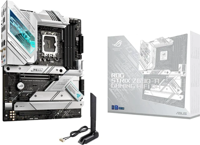 Main image of ASUS ROG Strix Z690-A Gaming WiFi D4 LGA 1700(Intel® 12th&13th Gen) ATX gaming motherboard(PCIe 5.0, DDR4,16+1 power stages,WiFi 6,Intel® 2.5 Gb LAN,Bluetooth v5.2,Thunderbolt 4)