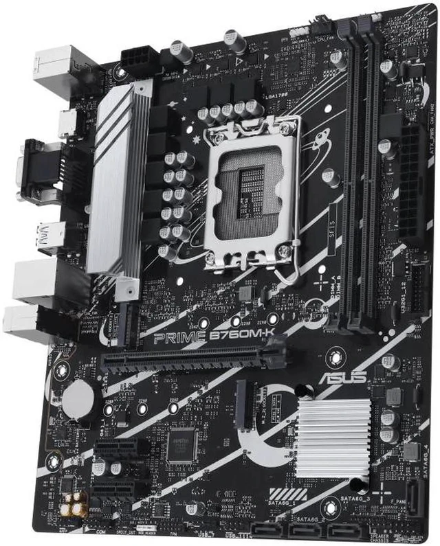 Alt view image 4 of 5 - ASUS Mainboard PRIME B760M-K - micro ATX - Socket LGA1700 - Intel B760