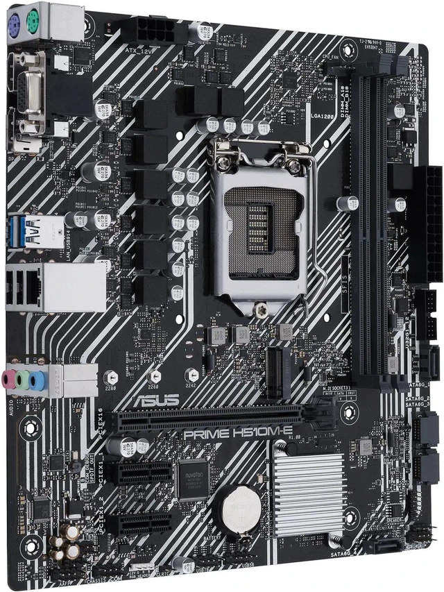 Alt view image 4 of 5 - ASUS PRIME H510M-E LGA 1200 Micro ATX Intel Motherboard