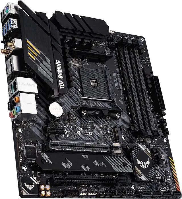 Alt view image 2 of 5 - ASUS TUF GAMING B550M-PLUS WIFI II Heavy Gunner Motherboard, 8+2-Phase Power Supply , PCIe 4.0. WiFi 6, Bi-directional AI Noise Cancellation , AURA SYNC Divine Light Sync