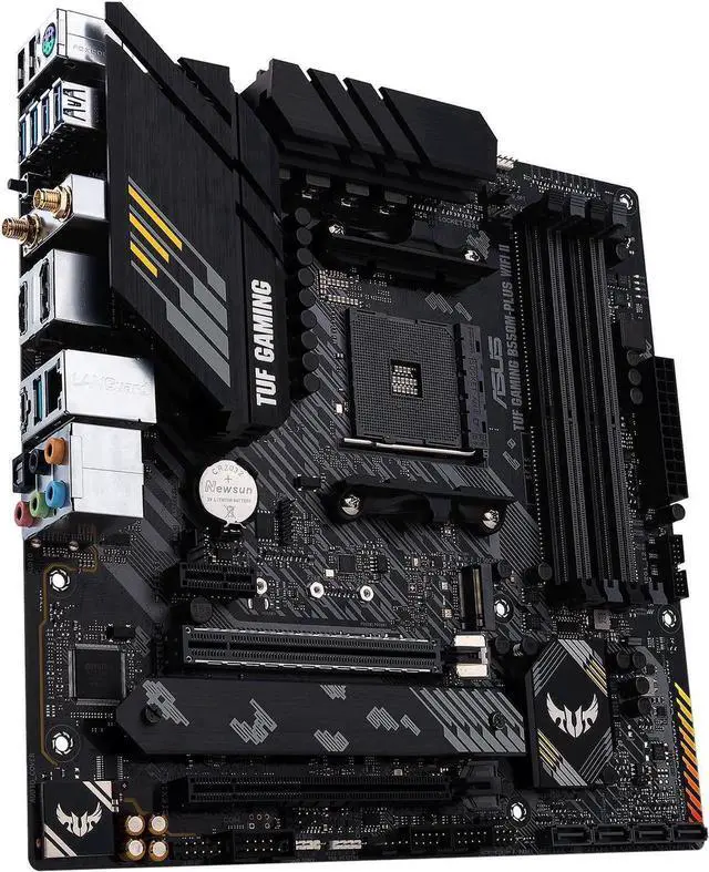 Alt view image 4 of 5 - ASUS TUF GAMING B550M-PLUS WIFI II Heavy Gunner Motherboard, 8+2-Phase Power Supply , PCIe 4.0. WiFi 6, Bi-directional AI Noise Cancellation , AURA SYNC Divine Light Sync