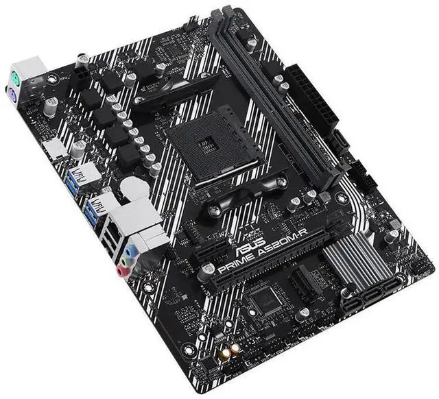 Alt view image 5 of 6 - ASUS PRIME A520M-R motherboard, supports CPU 5600/5500 (AMD A520/Socket AM4), micro-ATX