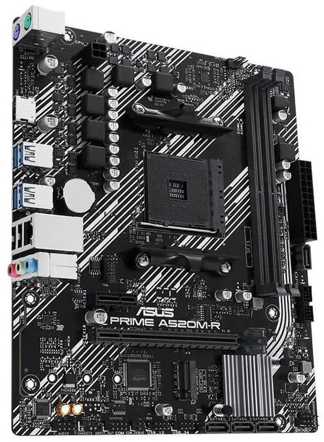 Alt view image 2 of 6 - ASUS PRIME A520M-R motherboard, supports CPU 5600/5500 (AMD A520/Socket AM4), micro-ATX