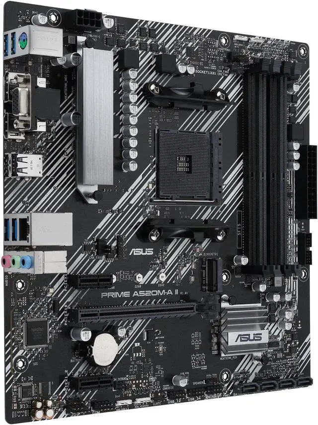 Main image of ASUS PRIME A520M-A II/CSM AM4 Micro ATX AMD Motherboard