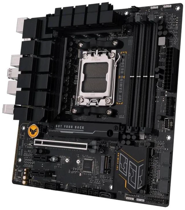 Alt view image 3 of 6 - ASUS TUF Gaming B650M-E,AMD B650 Motherboard,Socket AM5, DDR5,PCIe® 5.0 M.2,2.5 Gb Ethernet,Two-Way AI Noise Cancelation