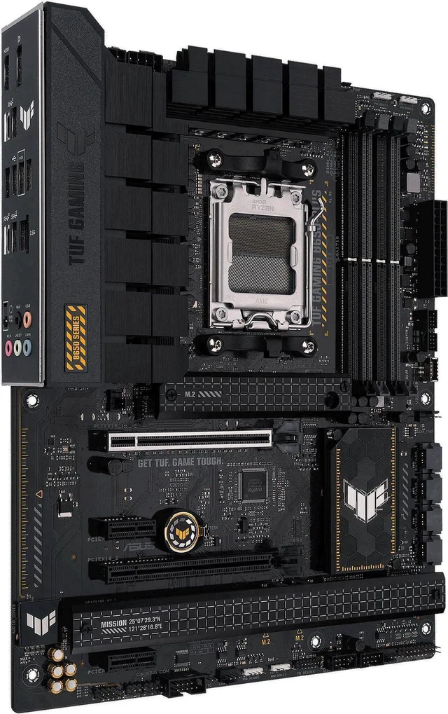 Alt view image 3 of 6 - ASUS TUF Gaming B650-Plus - Motherboard - ATX - Socket AM5 - AMD B650 Chipset - USB 3.1 Gen 2, USB 3.2 Gen 2, USB-C 3.2