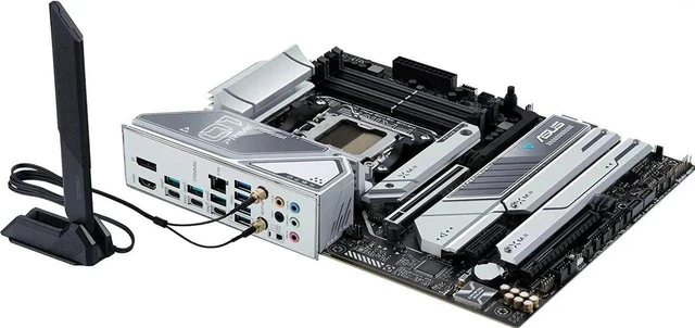 Alt view image 5 of 6 - ASUS Prime X670E-PRO WiFi Socket AM5 (LGA 1718) Ryzen 7000 ATX Motherboard(PCIe® 5.0,DDR5,4X M.2 Slots, USB 3.2 Gen 2x2 Type-C®, USB4® Support, WiFi 6E, and 2.5G Ethernet)