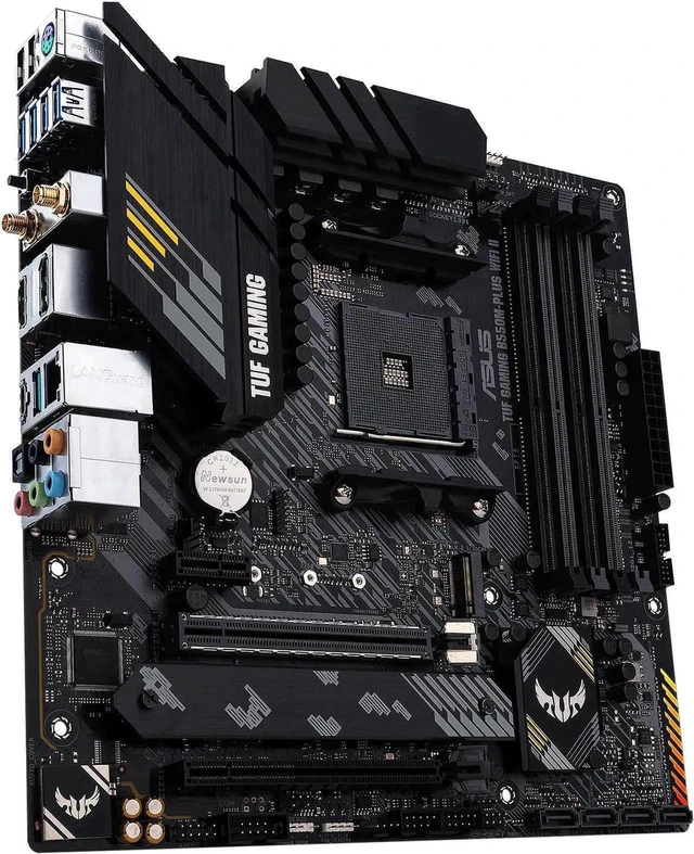 Alt view image 3 of 4 - ASUS TUF GAMING B550M-PLUS WIFI II Heavy Gunner Motherboard, 8+2-Phase Power Supply , PCIe 4.0. WiFi 6, Bi-directional AI Noise Cancellation , AURA SYNC Divine Light Sync