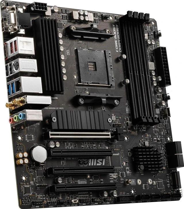Alt view image 4 of 6 - MSI PRO PRO B550M-VC WIFI AM4 MATX AMD Motherboard