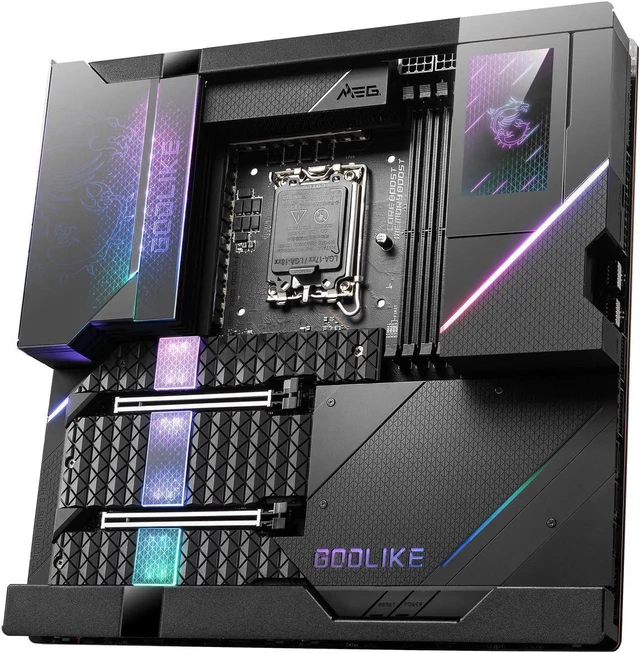 Alt view image 3 of 6 - MSI MEG Z690 GODLIKE DDR5 LGA 1700 Extended ATX Intel Motherboard
