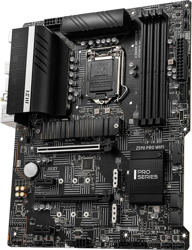 Alt view image 2 of 2 - MSI Z590 PRO WIFI LGA 1200 ATX Intel Motherboard