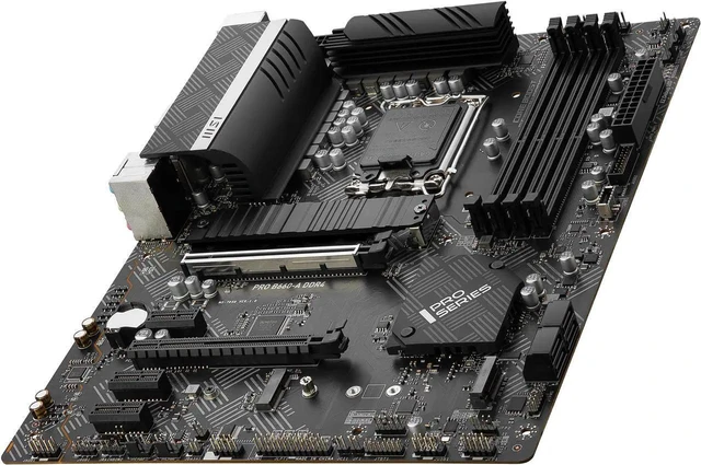 Alt view image 3 of 7 - MSI PRO B660-A DDR4 LGA 1700 Intel B660 SATA 6Gb/s ATX Intel Motherboard