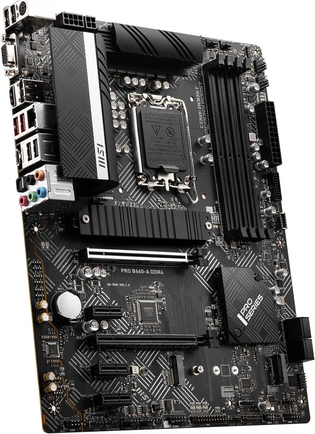 Alt view image 5 of 7 - MSI PRO B660-A DDR4 LGA 1700 Intel B660 SATA 6Gb/s ATX Intel Motherboard