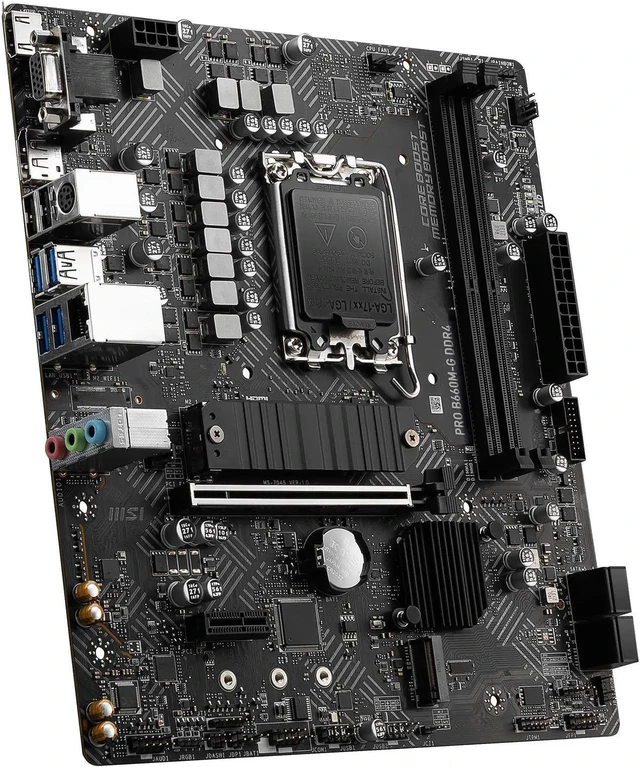 Alt view image 4 of 6 - MSI PRO B660M-G DDR4 LGA 1700 Micro ATX Intel Motherboard