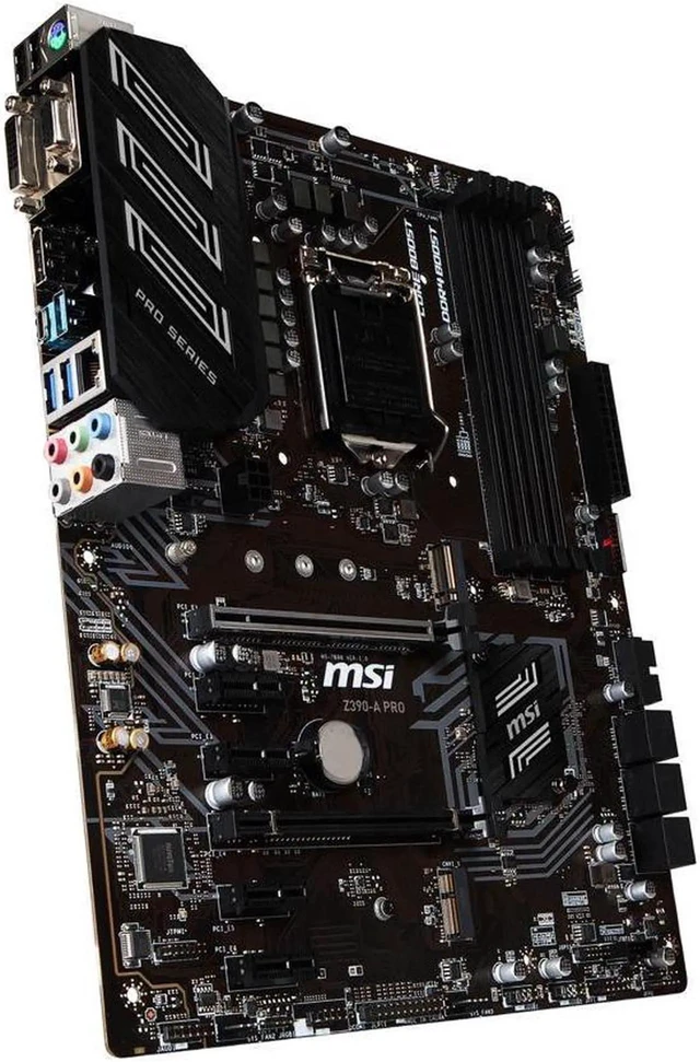 Alt view image 2 of 4 - MSI PRO Z390-A PRO LGA 1151 (300 Series) Intel Z390 SATA 6Gb/s ATX Intel Motherboard (Z390-A PRO)